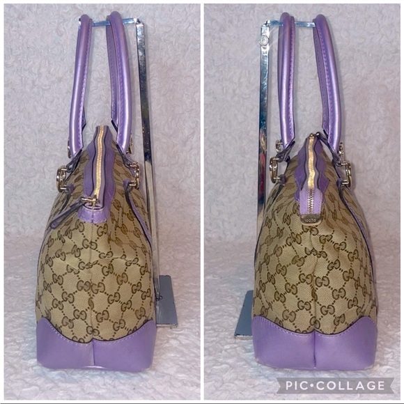 Gucci GG Guccissima Lovely Hearts Monogram Tote Bag and Wallet Set in Lavender - Picture 5 of 17